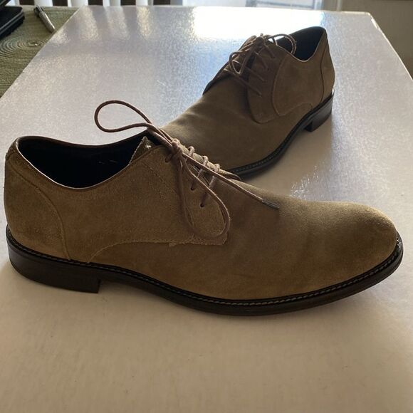 JOHN VARVATOS Men’s Suede Leather Derbys Size 9 - Picture 8 of 8